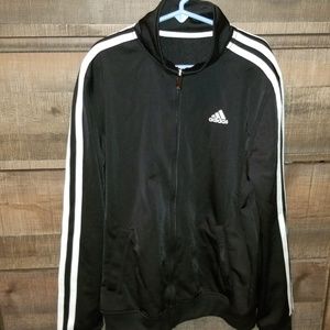 Adidas boys sweat suit black size medium.